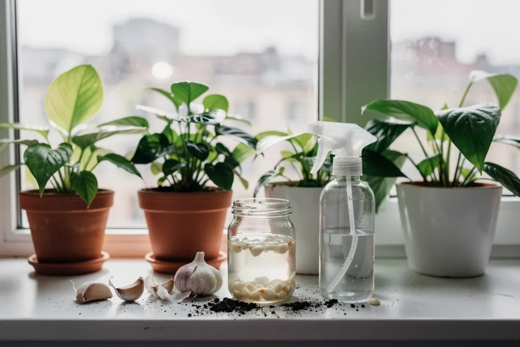 Česnako triukas vazonuose: kam jis naudingas ir kaip juo apsaugoti augalus