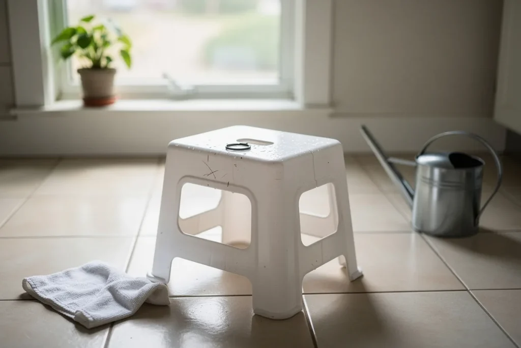 Kamštelis plastikinio suoliuko viduryje: kam jis iš tikrųjų skirtas