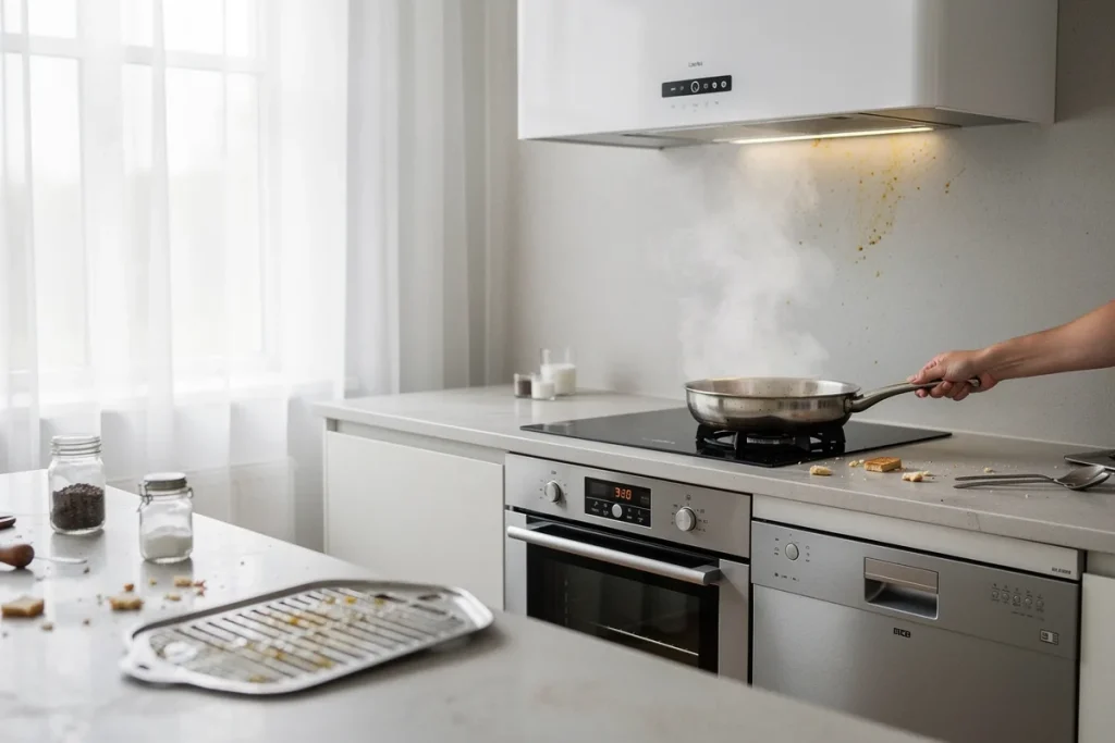 Kodėl gartraukis nepašalina kvapų ir kaip tai išspręsti