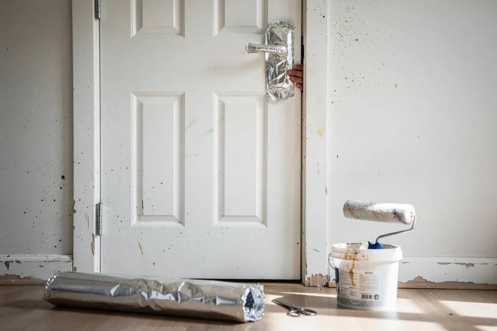 Kodėl verta apvynioti durų rankenas aliuminio folija